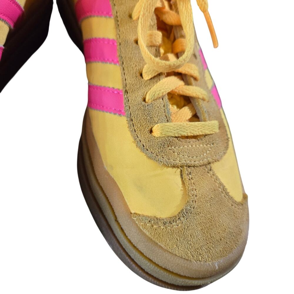 Adidas Gazelle Bold sneakers in the "Spark Yellow/Lucid Pink" size 6.5 - Picture 9 of 11